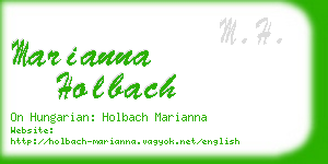 marianna holbach business card